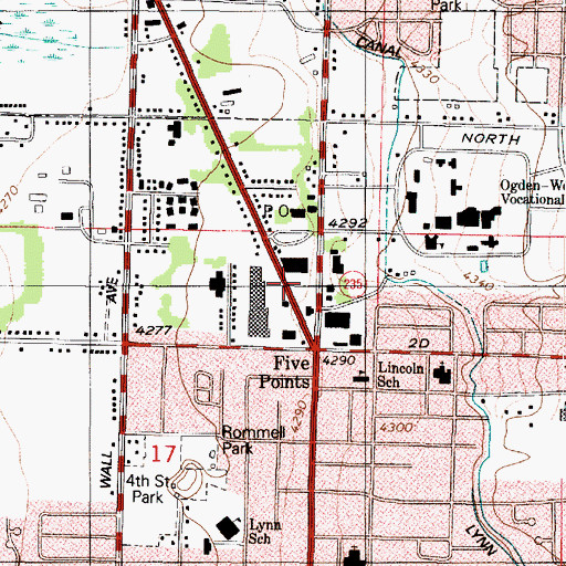 Topographic Map of The Church of Jesus Christ of Latter Day Saints, UT