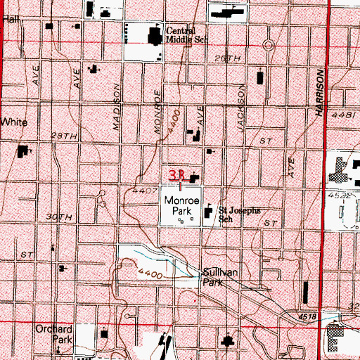 Topographic Map of The Church of Jesus Christ of Latter Day Saints, UT
