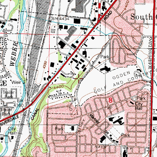 Topographic Map of The Church of Jesus Christ of Latter Day Saints, UT