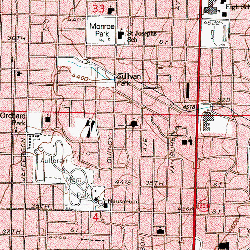 Topographic Map of The Church of Jesus Christ of Latter Day Saints, UT