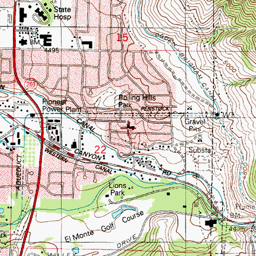 Topographic Map of The Church of Jesus Christ of Latter Day Saints, UT