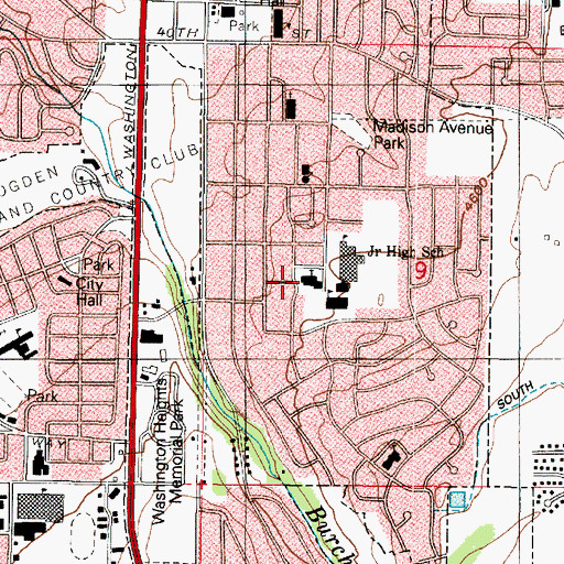 Topographic Map of The Church of Jesus Christ of Latter Day Saints, UT