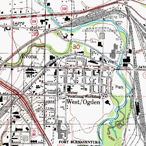 Topographic Map of The Church of Jesus Christ of Latter Day Saints, UT