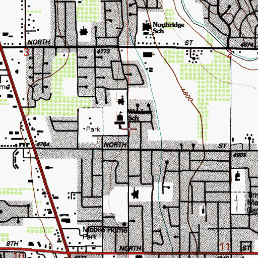 Topographic Map of The Church of Jesus Christ of Latter Day Saints, UT