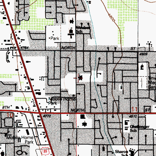 Topographic Map of The Church of Jesus Christ of Latter Day Saints, UT
