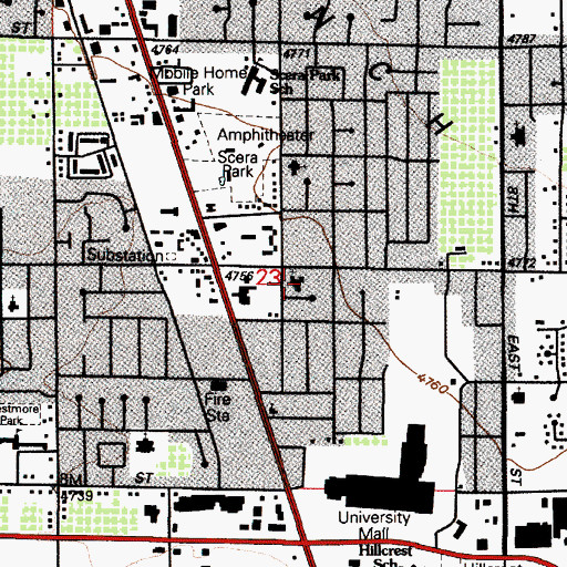 Topographic Map of The Church of Jesus Christ of Latter Day Saints, UT