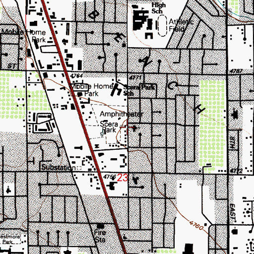 Topographic Map of The Church of Jesus Christ of Latter Day Saints, UT