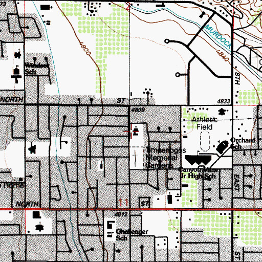 Topographic Map of The Church of Jesus Christ of Latter Day Saints, UT