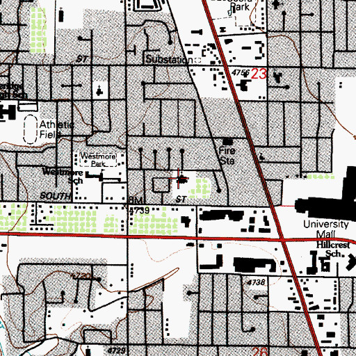 Topographic Map of The Church of Jesus Christ of Latter Day Saints, UT