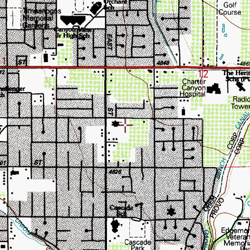 Topographic Map of The Church of Jesus Christ of Latter Day Saints, UT