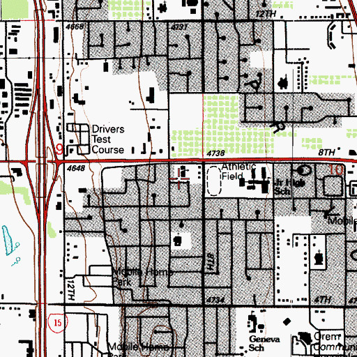 Topographic Map of The Church of Jesus Christ of Latter Day Saints, UT