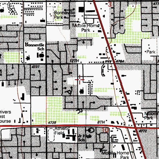 Topographic Map of The Church of Jesus Christ of Latter Day Saints, UT
