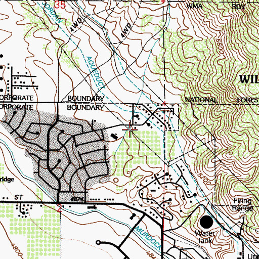 Topographic Map of The Church of Jesus Christ of Latter Day Saints, UT