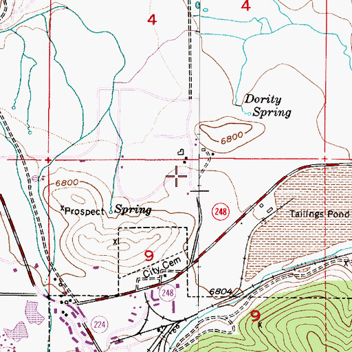 Topographic Map of The Church of Jesus Christ of Latter Day Saints, UT