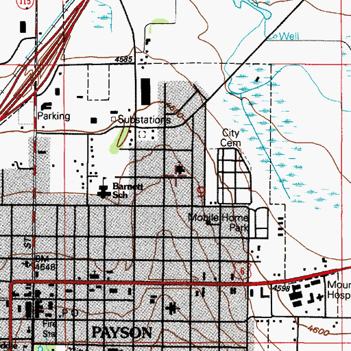 Topographic Map of The Church of Jesus Christ of Latter Day Saints, UT