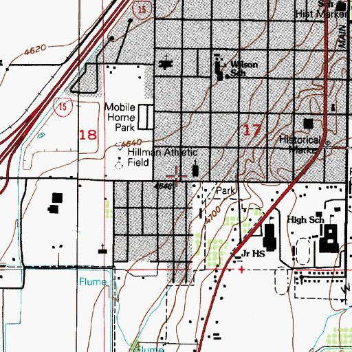 Topographic Map of The Church of Jesus Christ of Latter Day Saints, UT