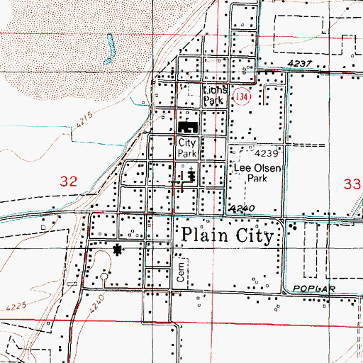 Topographic Map of The Church of Jesus Christ of Latter Day Saints, UT