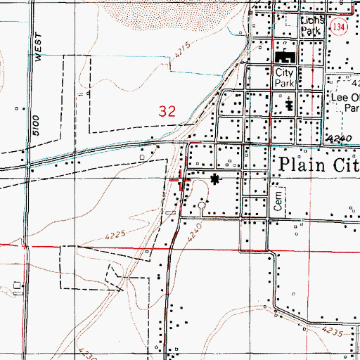 Topographic Map of The Church of Jesus Christ of Latter Day Saints, UT