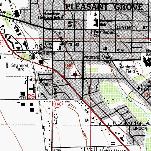 Topographic Map of The Church of Jesus Christ of Latter Day Saints, UT