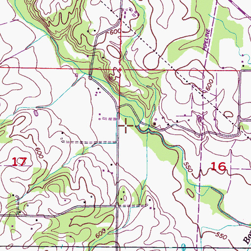 Topographic Map of Bureham Valley School (historical), AL