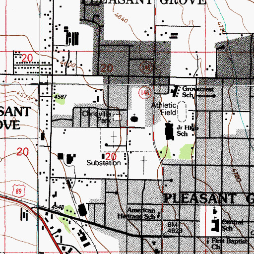 Topographic Map of The Church of Jesus Christ of Latter Day Saints, UT