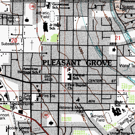 Topographic Map of The Church of Jesus Christ of Latter Day Saints, UT