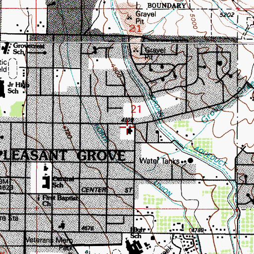 Topographic Map of The Church of Jesus Christ of Latter Day Saints, UT