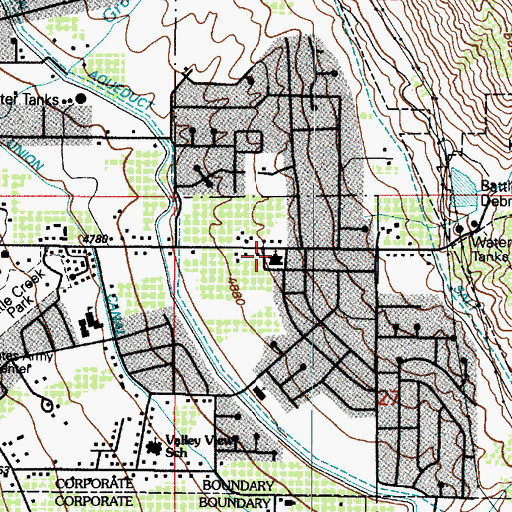 Topographic Map of The Church of Jesus Christ of Latter Day Saints, UT