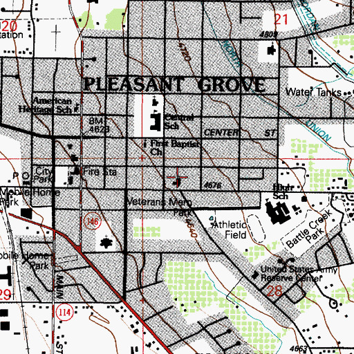 Topographic Map of The Church of Jesus Christ of Latter Day Saints, UT