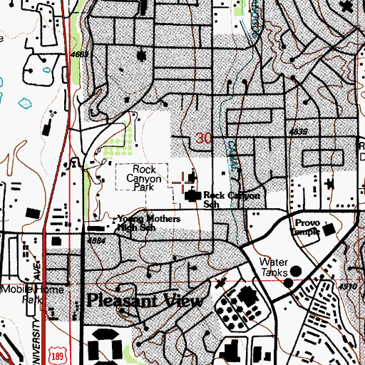 Topographic Map of The Church of Jesus Christ of Latter Day Saints, UT