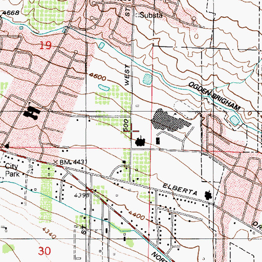 Topographic Map of The Church of Jesus Christ of Latter Day Saints, UT