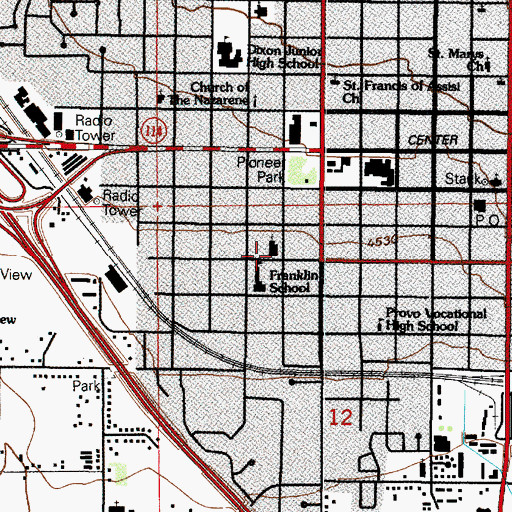 Topographic Map of The Church of Jesus Christ of Latter Day Saints, UT