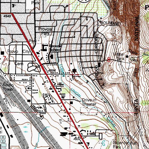 Topographic Map of The Church of Jesus Christ of Latter Day Saints, UT