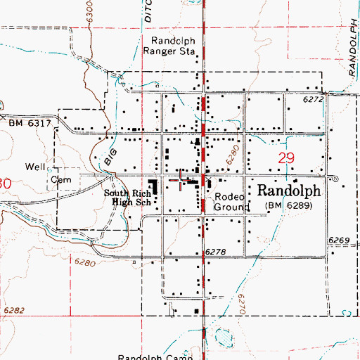 Topographic Map of The Church of Jesus Christ of Latter Day Saints, UT