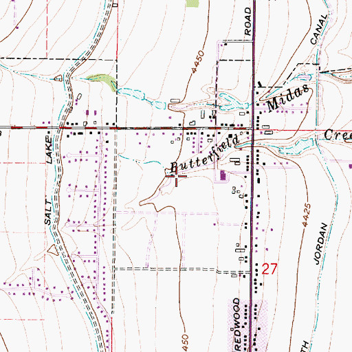 Topographic Map of The Church of Jesus Christ of Latter Day Saints, UT
