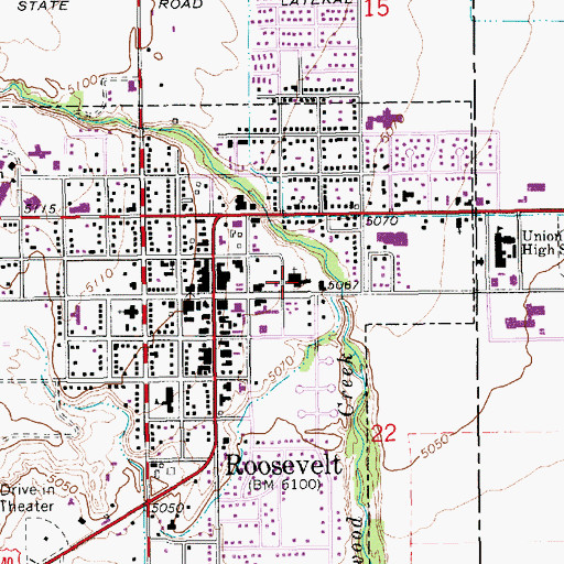 Topographic Map of The Church of Jesus Christ of Latter Day Saints, UT