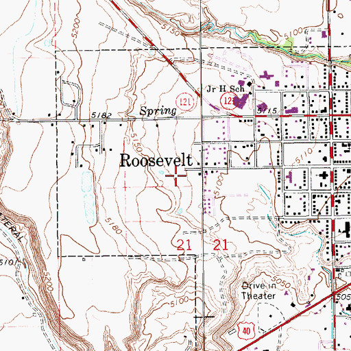 Topographic Map of The Church of Jesus Christ of Latter Day Saints, UT