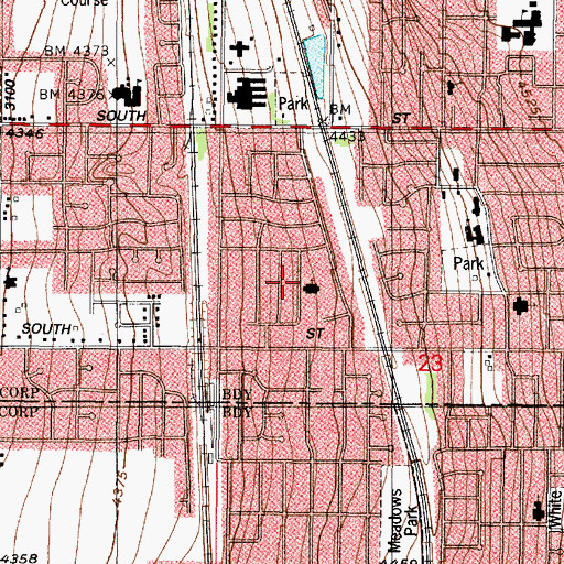 Topographic Map of The Church of Jesus Christ of Latter Day Saints, UT