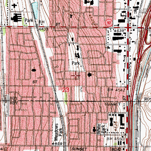 Topographic Map of The Church of Jesus Christ of Latter Day Saints, UT