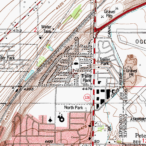 Topographic Map of The Church of Jesus Christ of Latter Day Saints, UT