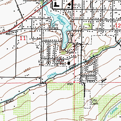 Topographic Map of The Church of Jesus Christ of Latter Day Saints, UT