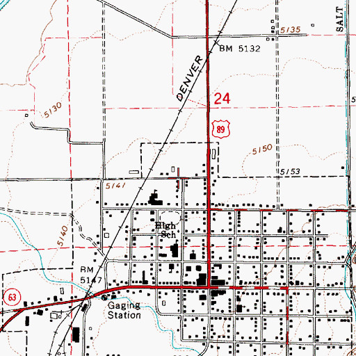 Topographic Map of The Church of Jesus Christ of Latter Day Saints, UT