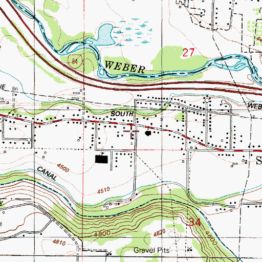 Topographic Map of The Church of Jesus Christ of Latter Day Saints, UT
