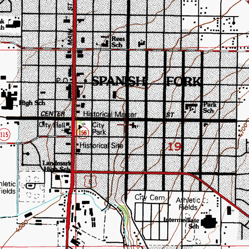 Topographic Map of The Church of Jesus Christ of Latter Day Saints, UT