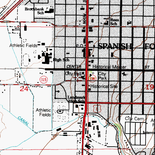 Topographic Map of The Church of Jesus Christ of Latter Day Saints, UT