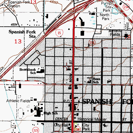 Topographic Map of The Church of Jesus Christ of Latter Day Saints, UT