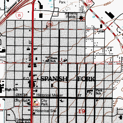 Topographic Map of The Church of Jesus Christ of Latter Day Saints, UT