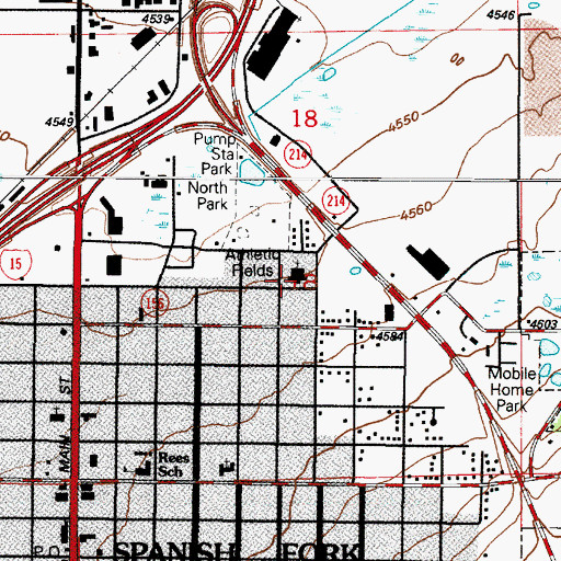 Topographic Map of The Church of Jesus Christ of Latter Day Saints, UT
