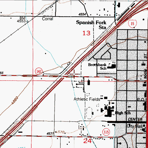 Topographic Map of The Church of Jesus Christ of Latter Day Saints, UT