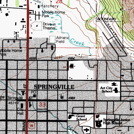 Topographic Map of The Church of Jesus Christ of Latter Day Saints, UT